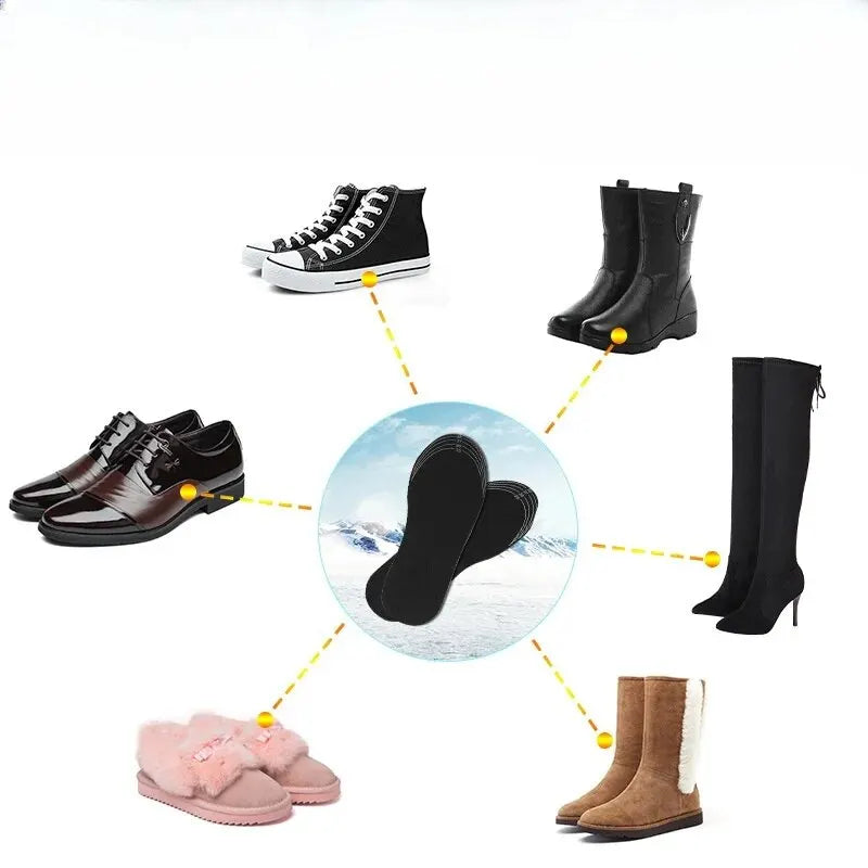 Heated Shoe Insoles Electric Warming Pad Insoles Cuttable Electric Heating Insoles Washable Heating Insoles Heating Foot Warmers