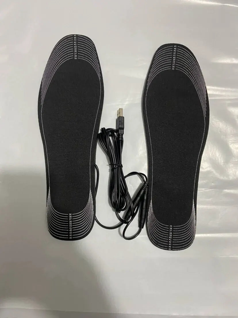 Heated Shoe Insoles Electric Warming Pad Insoles Cuttable Electric Heating Insoles Washable Heating Insoles Heating Foot Warmers