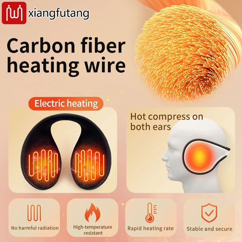 Heated Earmuffs Keep Ears Warm Windproof for Outdoor Cycling to Prevent Ear Frostbite Suitable for Seniors portable and wearable