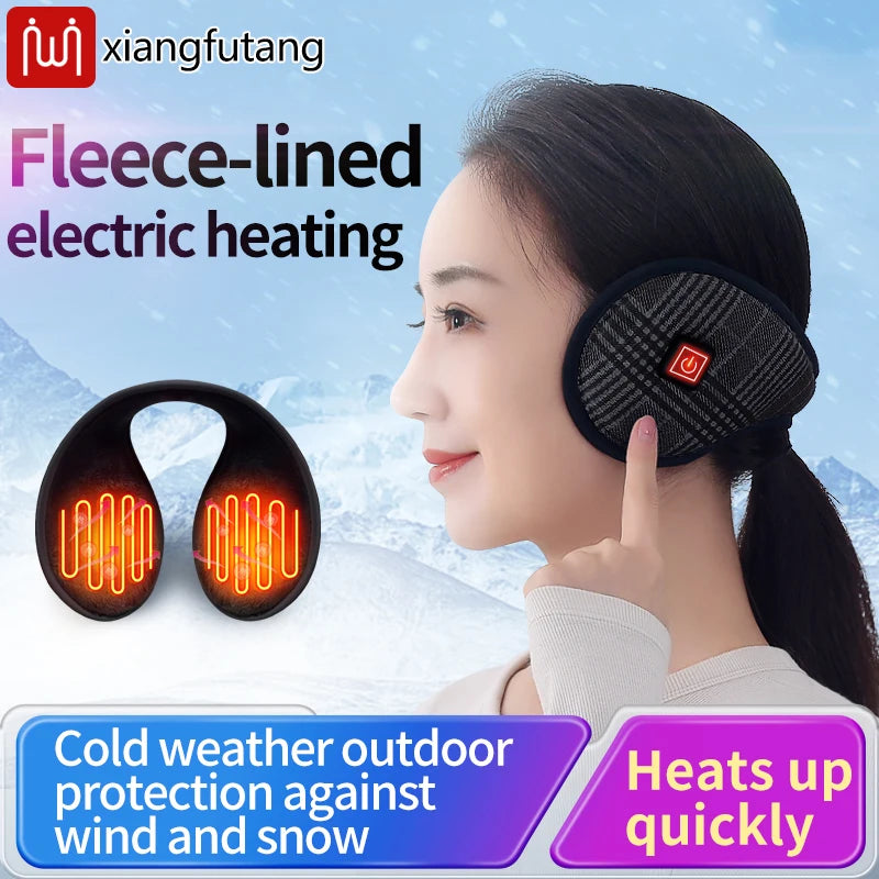 Heated Earmuffs Keep Ears Warm Windproof for Outdoor Cycling to Prevent Ear Frostbite Suitable for Seniors portable and wearable